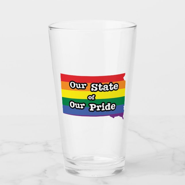 Verre Notre État de notre fierté| Dakota du Sud (Devant)