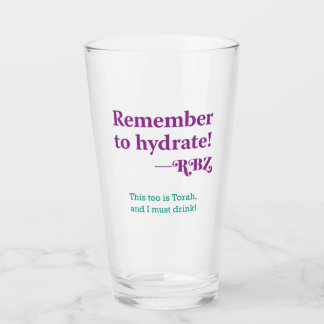 Verre N'oubliez pas de vous hydrater