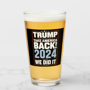 Verre Nous l'avons fait Trump Drapeau USA Président 47 T