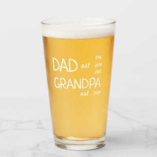 Verre Nouveau grand-père personnalisé
