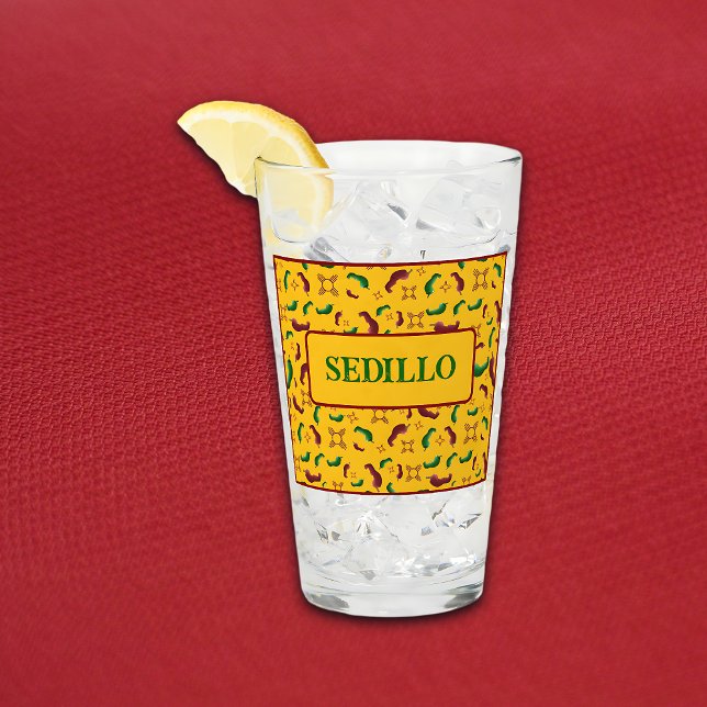Verre Nouveau-Mexique Chile rouge et verte Tamales Zia N (Créateur téléchargé)