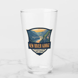 Verre Nouveau Parc national de la Gorge River Illustrati