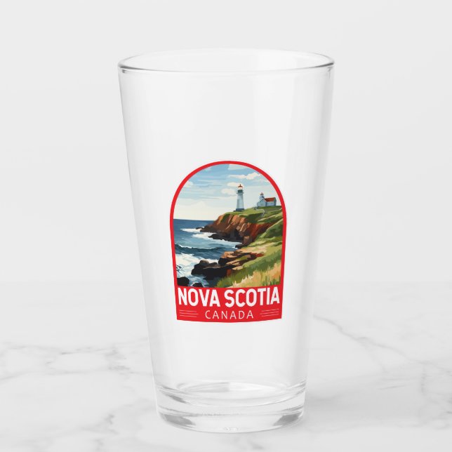 Verre Nouvelle-Écosse Canada Travel Art Vintage (Devant)