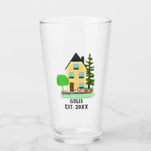 Verre Nouvelle Maison / Cadeau Personnalisé de Chauffage