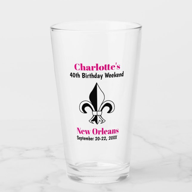 Verre Nouvelle-Orléans Fête d'anniversaire filles Trip P (Devant)