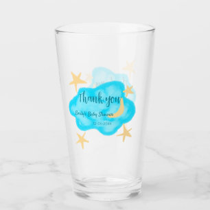 Verre Nuages étoilés de lune aquarelle baby shower ajout