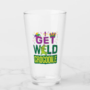 Verre Obtenez le crocodile sauvage Mardi Gras Alligator