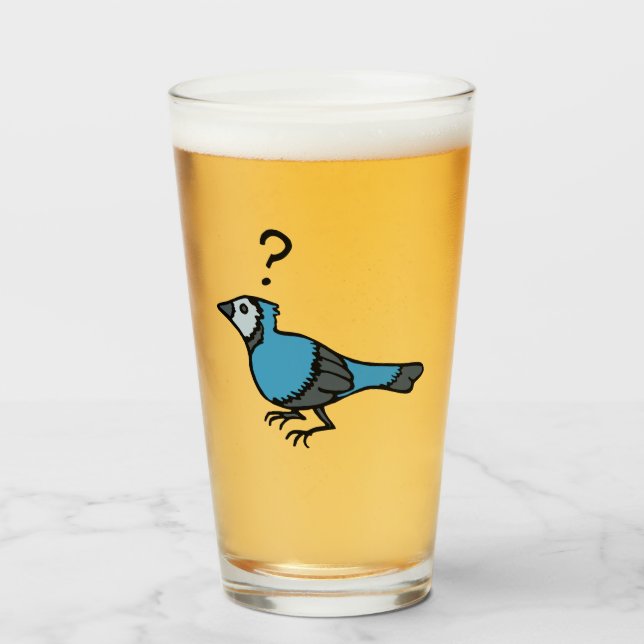 Verre Oiseau confuse (Devant (rempli))