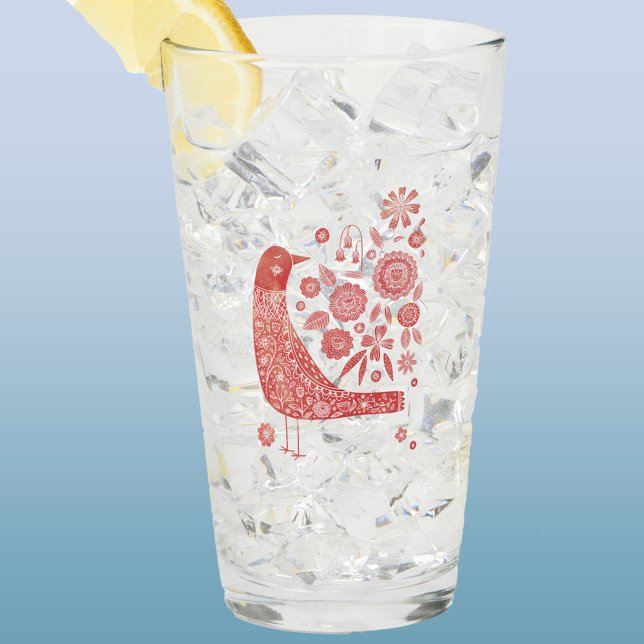 Verre Oiseau nordique (Scandinavian bird glass tumbler)