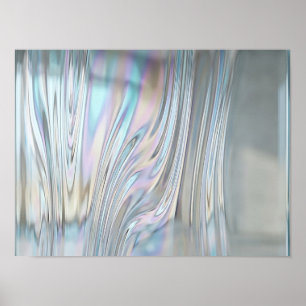 Verre ondulé iridescent - Art mural texturé