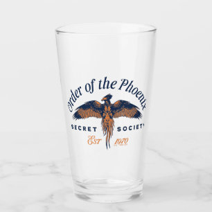 Verre Ordre du PHOENIX Société Secrète Graphique