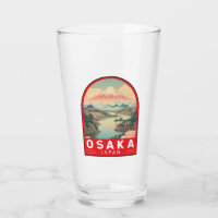 Osaka Japon Mont Fuji Emblème d'art de voyage