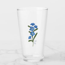 Oubliez-moi pas Flower Glass Tumbler