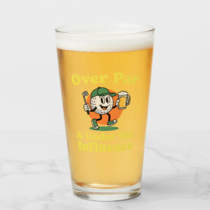Verre Over Par et sous l'influence Golf Boire 