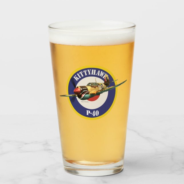 Verre "P-40 Kittyhawk" (Devant (rempli))