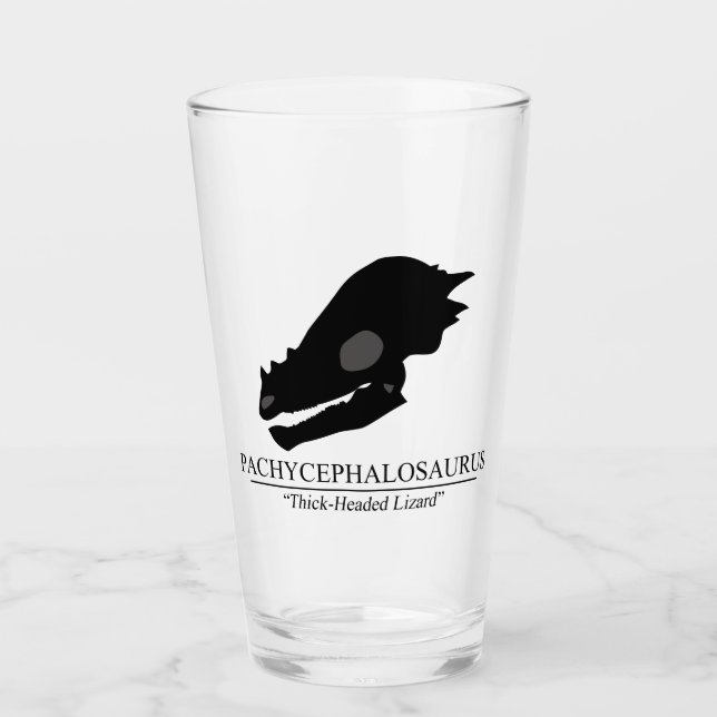 Verre Pachycéphalosaure (Devant)