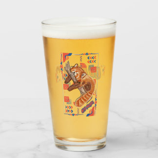VERRE PANDA ROUGE "ZZZ"