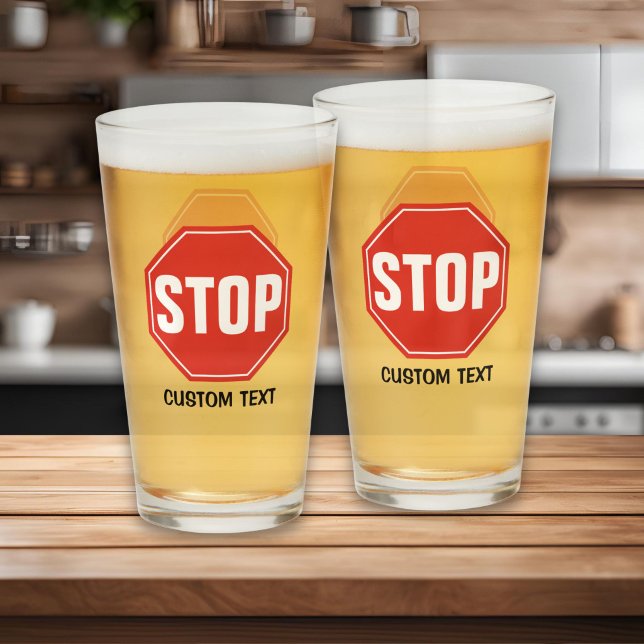 Verre Panneau STOP (Créateur téléchargé)