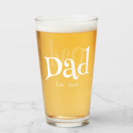 Verre Papa a Fondé Nouvelle Amusement Papa Texte Gras Si