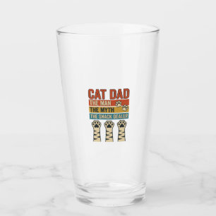 Verre Papa Chat Le Fournisseur De Snacks Chemise Vintage