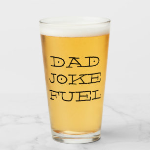 Verre Papa Joke Fuel - Drôle manuscrit cadeau pour père
