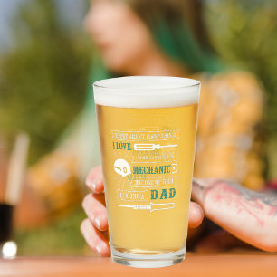 Verre Papa mécanicien   FÊTE DES PÈRES