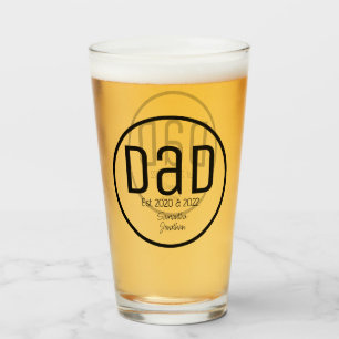 Verre Papa Moderne Noms Simples des Enfants