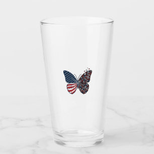 Verre Papillon patriotique vintage de la paix Vector Art
