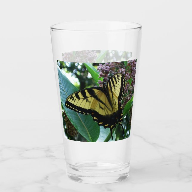 Verre Papillon Swallowtail I sur Milkweed à Shenandoah (Devant)