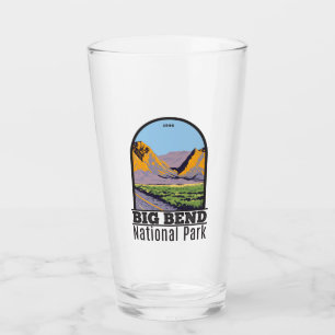 Verre Parc national Big Bend Chisos Montagnes Vintage