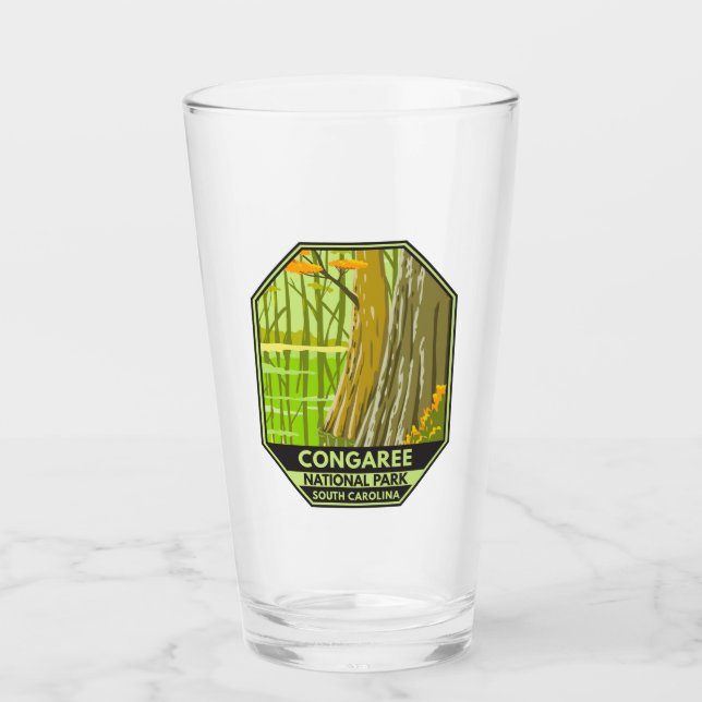 Verre Parc national de Congaree Caroline du Sud Rétro (Devant)