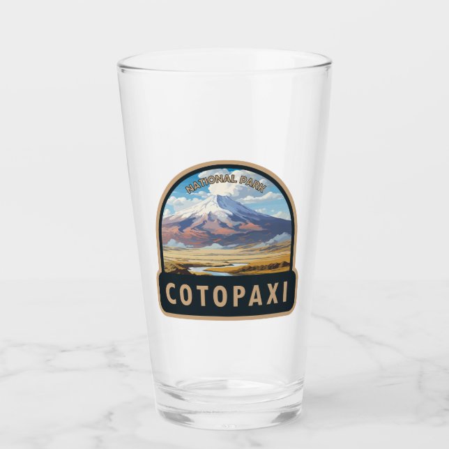 Verre Parc national de Cotopaxi Equateur Travel Art Vint (Devant)