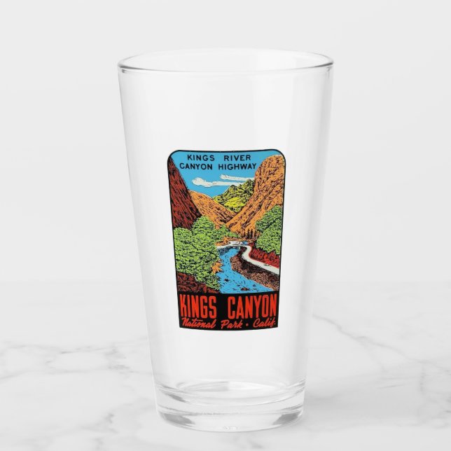 Verre Parc national de Kings Canyon, Californie Pint Gla (Devant)
