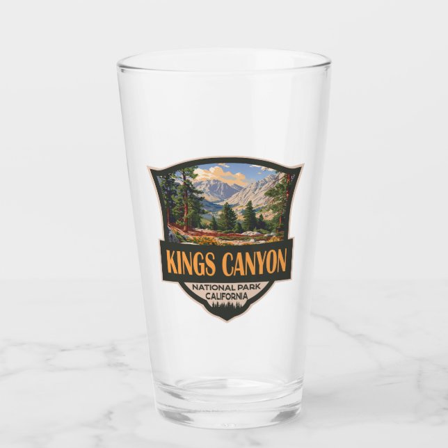 Verre Parc national de Kings Canyon Illustration Art rét (Devant)