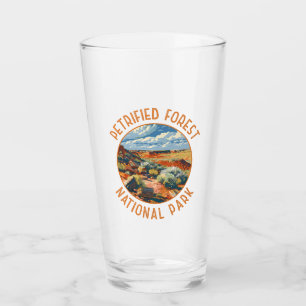 Verre Parc national de la Forêt Petrifiée Retro perturbé
