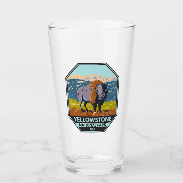 Verre Parc national de Yellowstone Bison nord-américain (Devant)