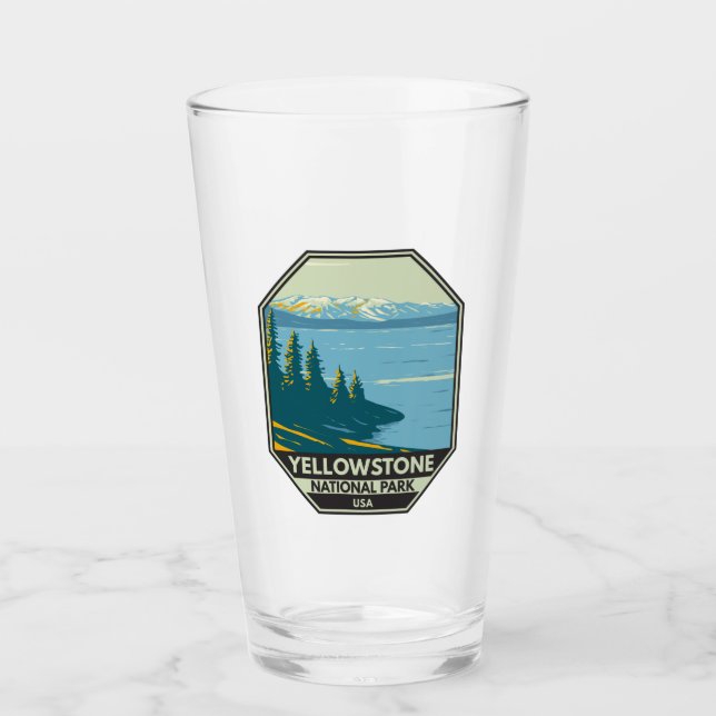 Verre Parc national de Yellowstone Lac Yellowstone Vinta (Devant)