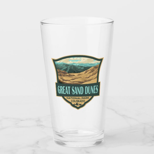 Verre Parc national des Great Sand Dunes Illustration Ré (Devant)