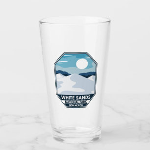 Verre Parc national des Sables blancs Emblème rétro mini