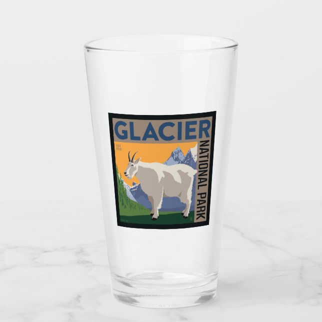 Verre Parc national du Glacier | Chèvre (Devant)