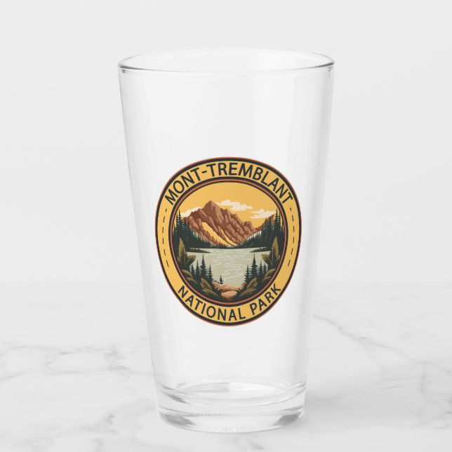 Verre Parc national du Mont-Tremblant Badge Canada (Devant)