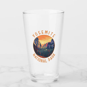 Verre Parc national du Yosemite Sunset Retro perturbé