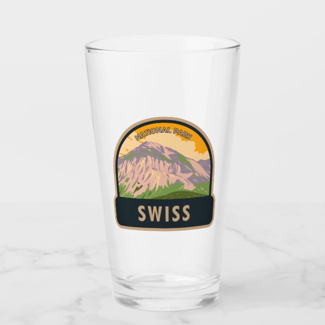 Verre Parc national suisse Suisse Vintage (Devant)