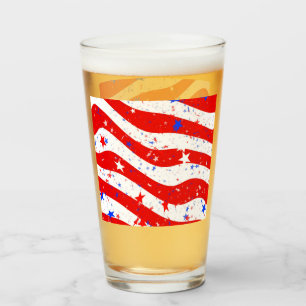 Verre Parleur à tambour Stars et Stripes