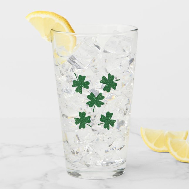 Verre Parties scintillant quatre feuilles (Devant glace)