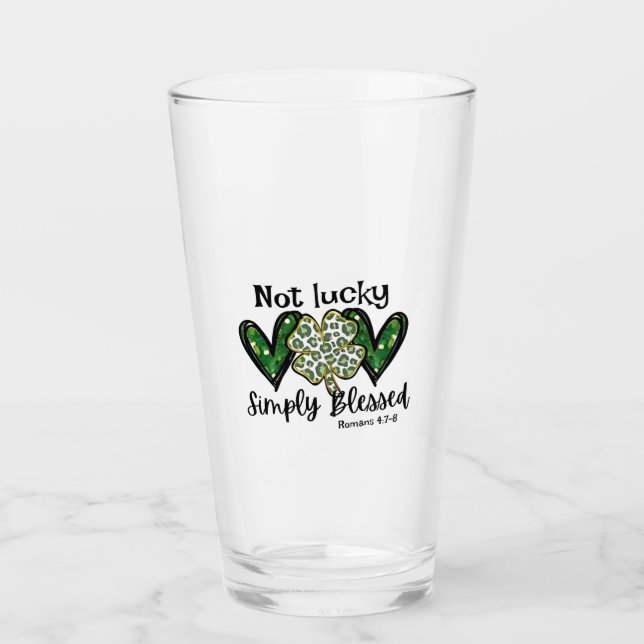 Verre Pas Lucky, Simplement Béni Lucky Charm St Patrick (Devant)