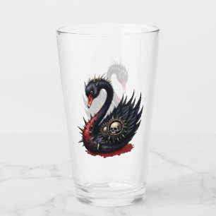Verre Pas votre cygne moyen – Piques, crânes et panache.