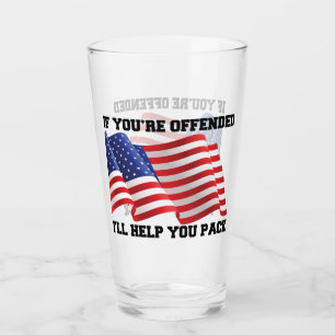 Verre patriote américain