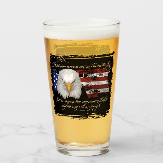 Verre Patriotisme juste (Devant (rempli))