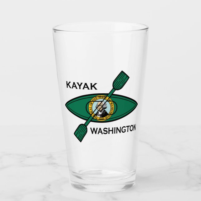Verre Pavillon d'État de Kayak Washington (Devant)